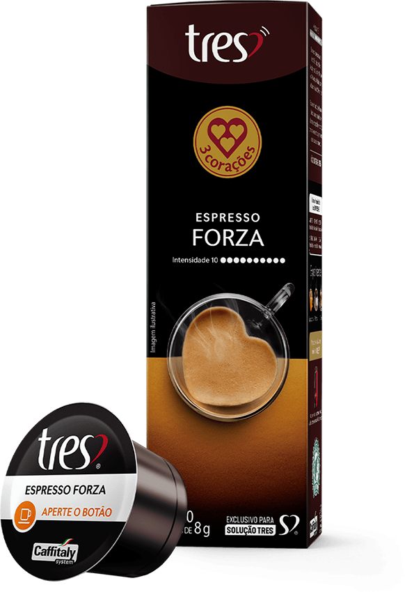 Cápsula de Café Espresso Forza TRES 3 Corações