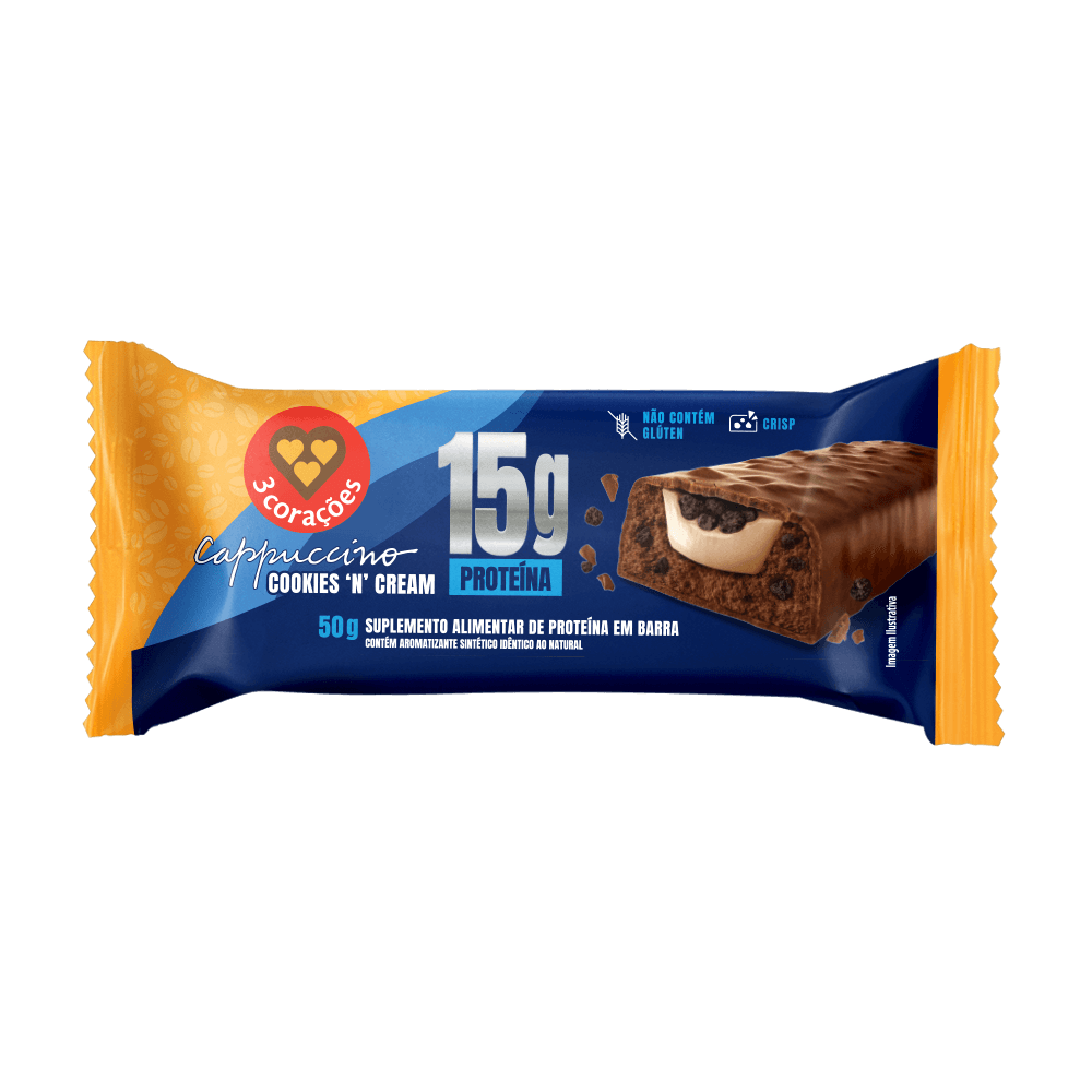 Barra de Proteína Cappuccino Cookies’n Cream