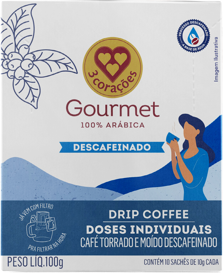 Drip Coffee Gourmet Descafeinado